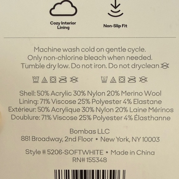 Bombas Women’s The Gripper Slipper Pink and Orange X-Small New with tags - Picture 11 of 11